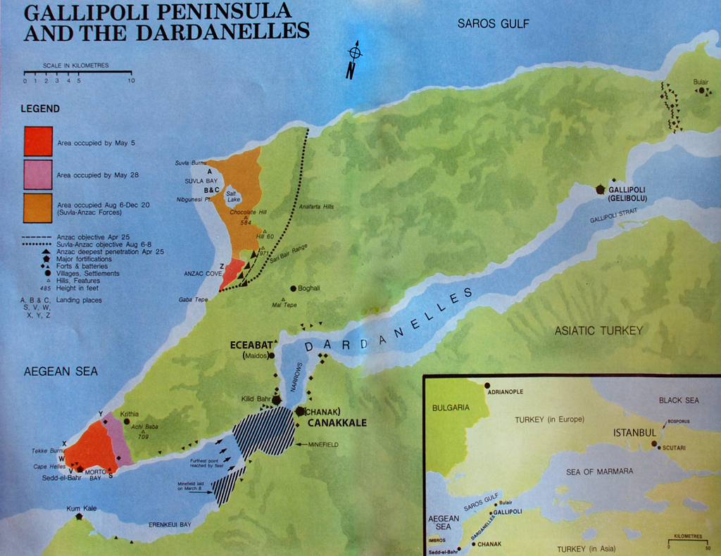 Gallipoli Peninsula and The Dardanelles